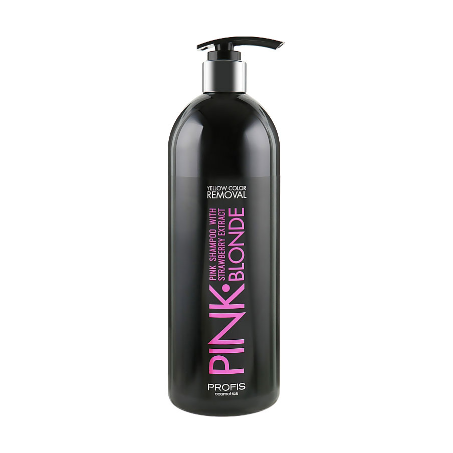 Живильний шампунь для волосся Profis Cosmetic Pink Blonde Shampoo з екстрактом полуниці, 1 л