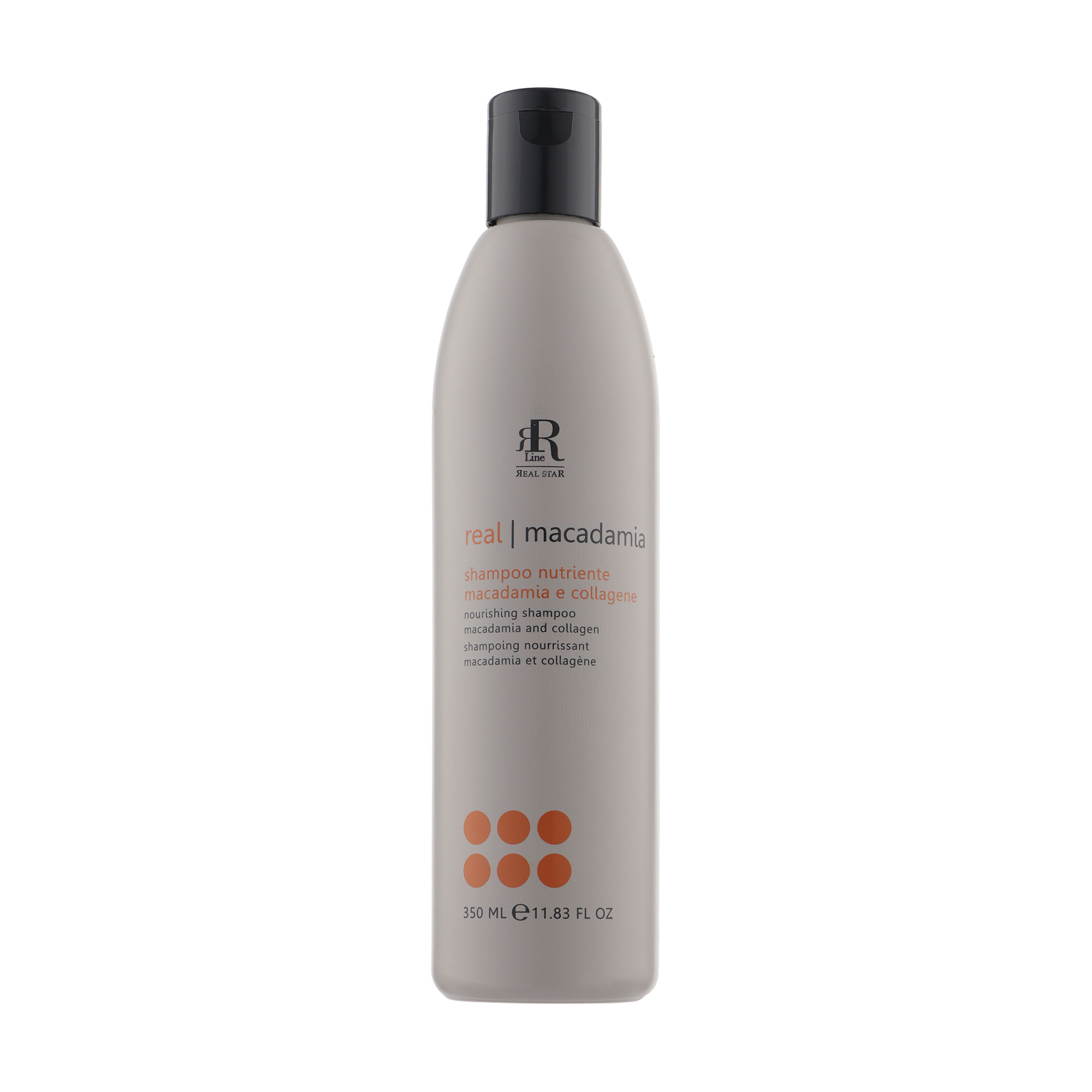 Живильний шампунь для волосся RR Line Macadamia Star Nourishing Shampoo з олією макадамії та колагеном, 350 мл